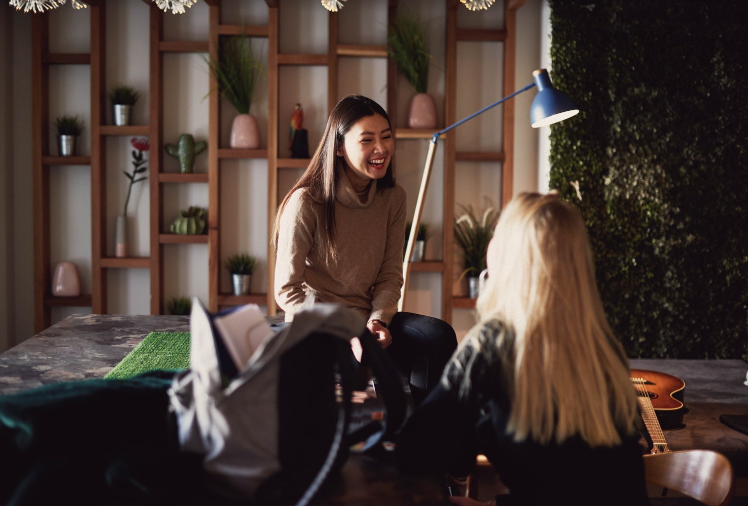 Professionals connecting at The Collective.